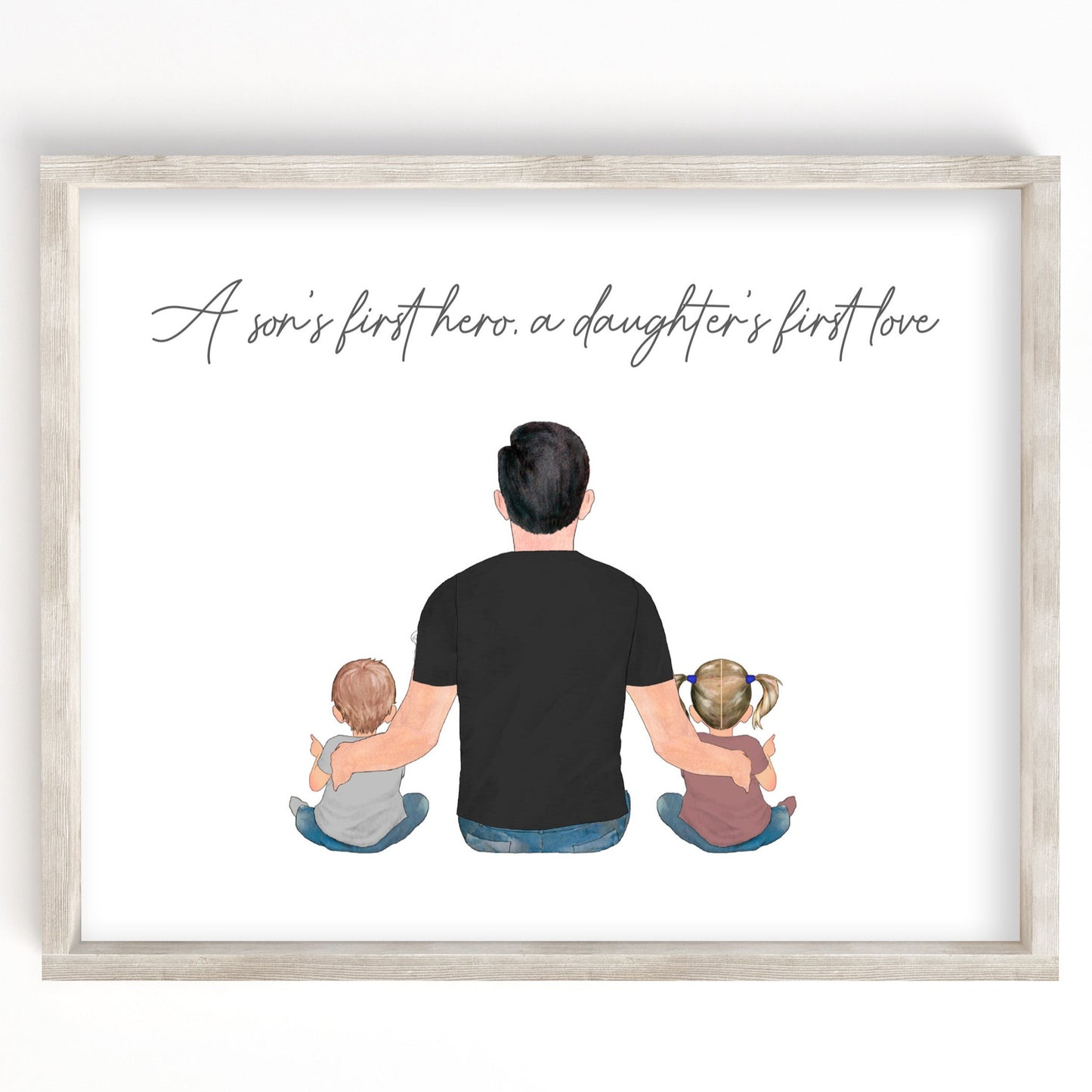 A Son's First Hero, A Daughter's First Love Portrait