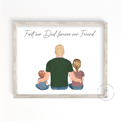 First Our Dad, Forever Our Friend Portrait