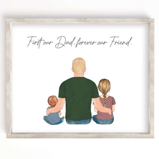 First Our Dad, Forever Our Friend Portrait