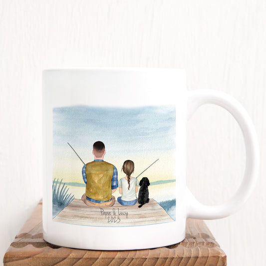 Father & Child Fishing Mug