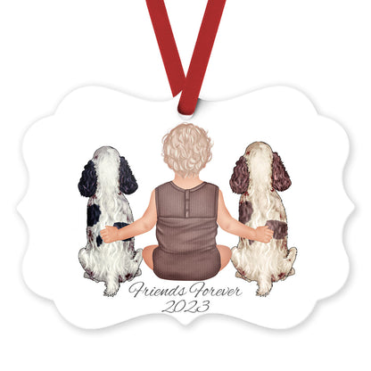 Baby and Dog Ornament