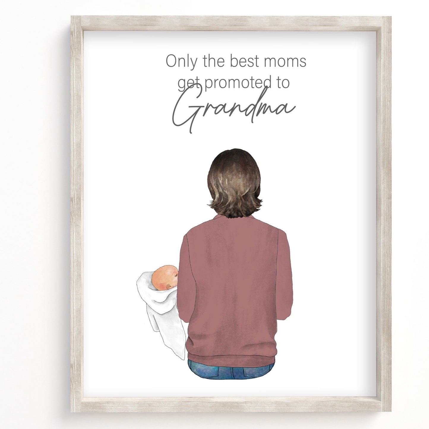 Only The Best Mothers Get Promoted To Grandmother Portrait