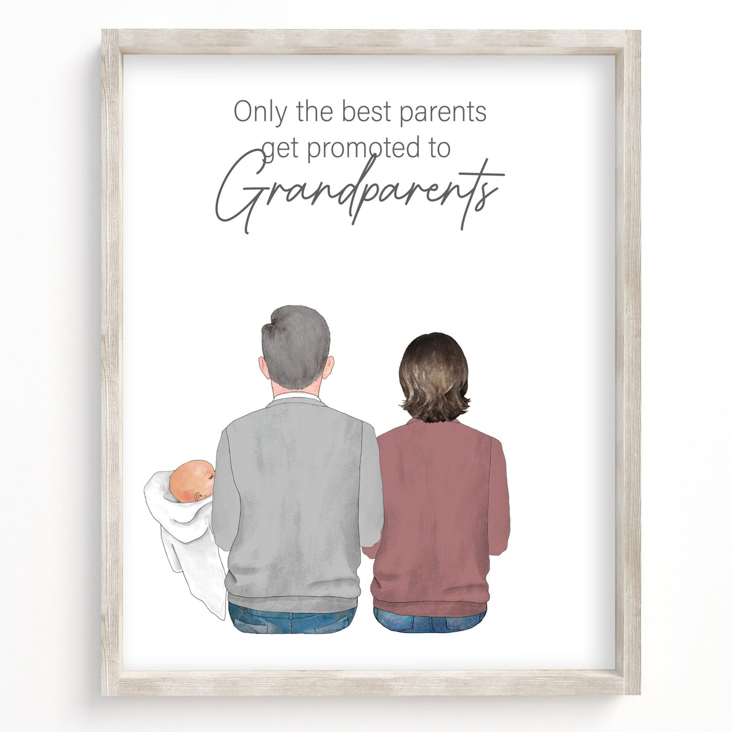 Only The Best Parents Get Promoted To Grandparents Portrait