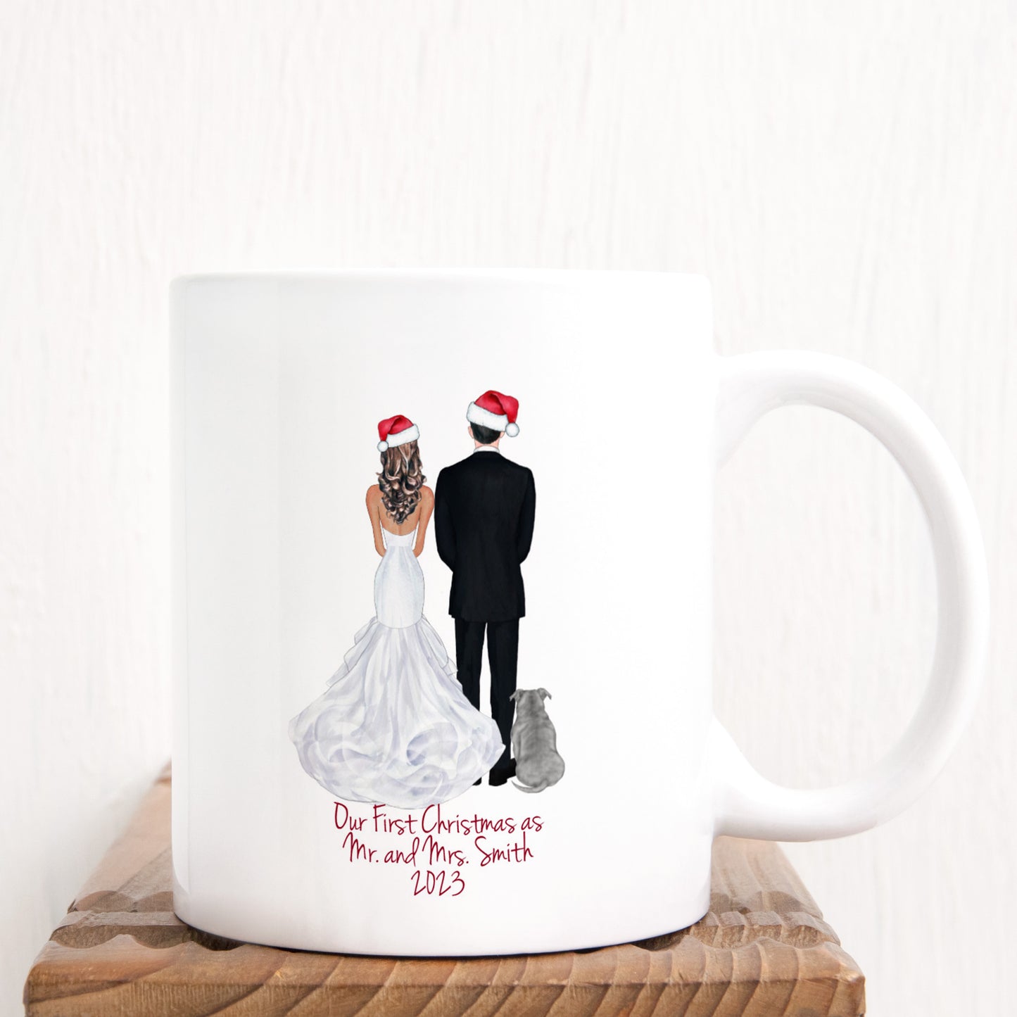 Christmas Wedding Couple Mug