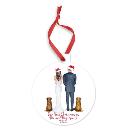Our First Christmas Wedding Ornament