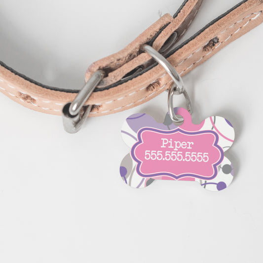 Dots and Lines Pet Tag