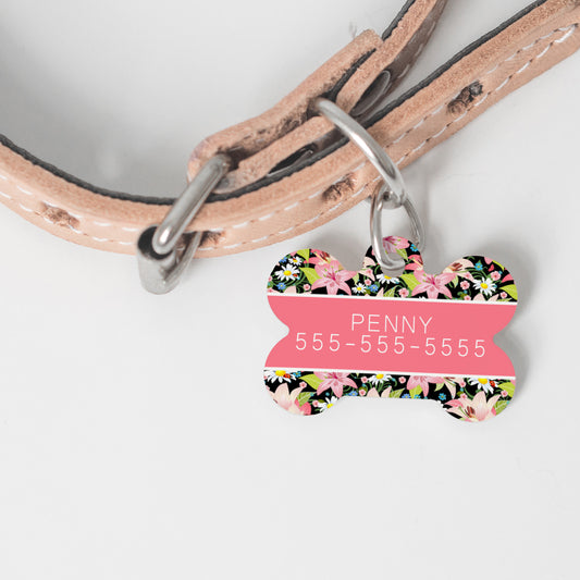 Bright Flowers Pet Tag