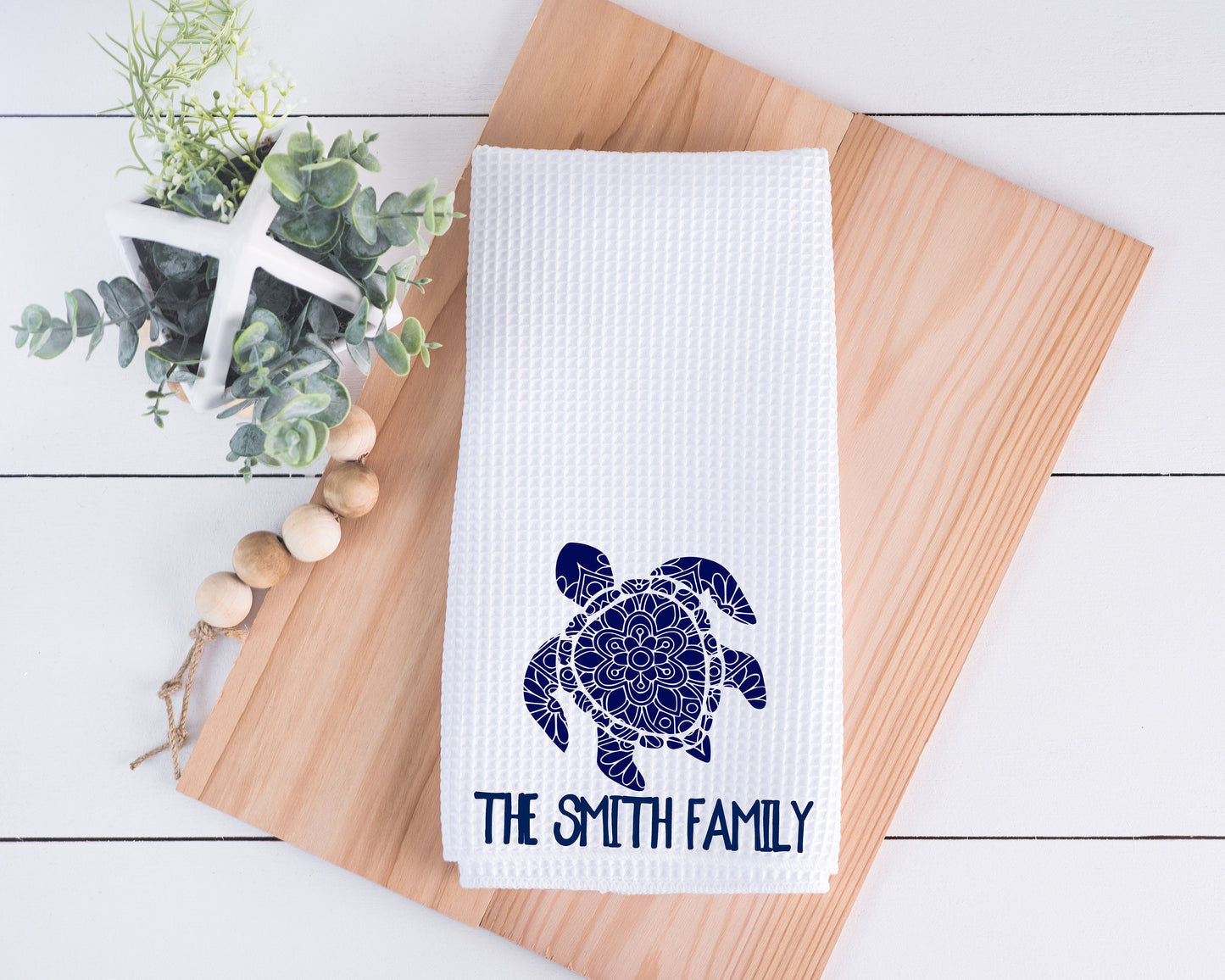 Turtle Mandala Hand Towel