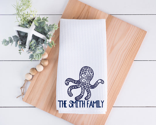 Octopus Mandala Hand Towel