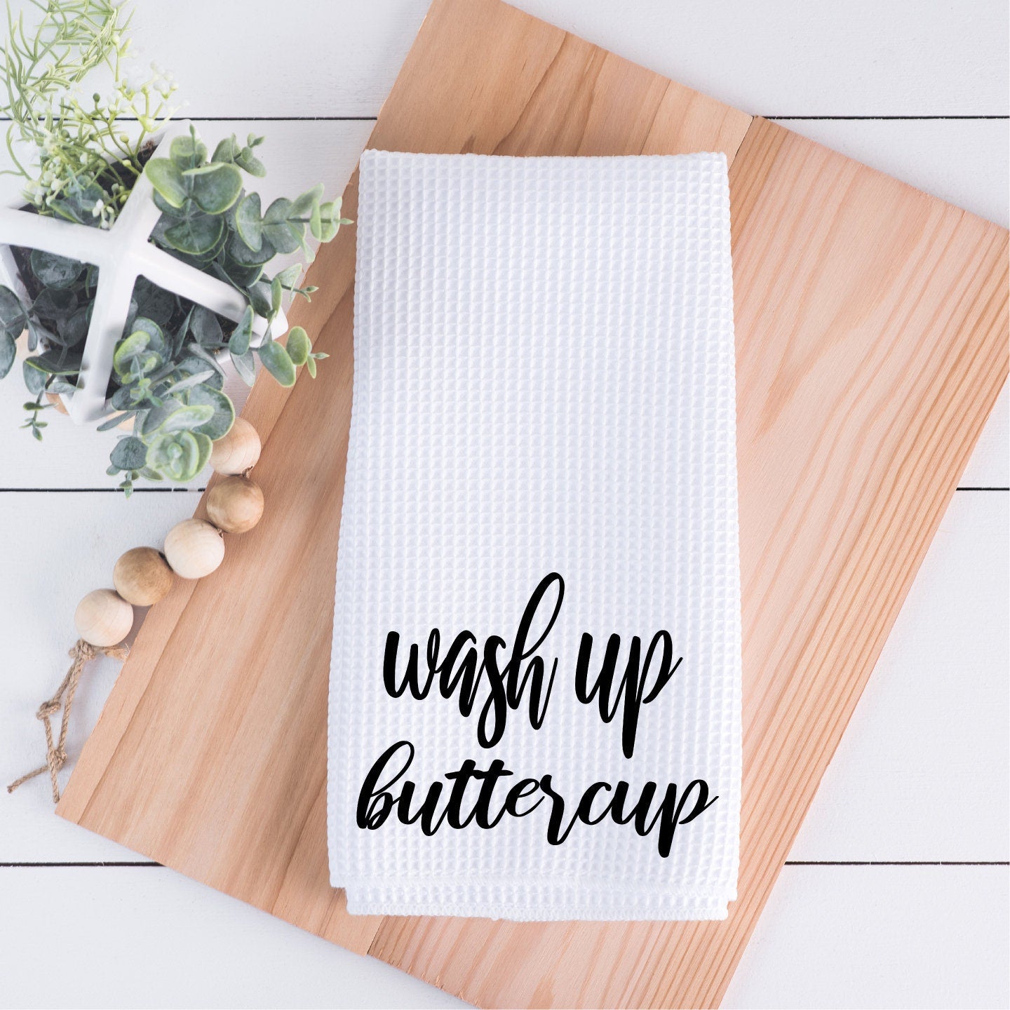 Wash Up Buttercup Hand Towel