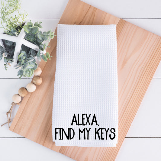 Alexa Find My Keys Hand Towel