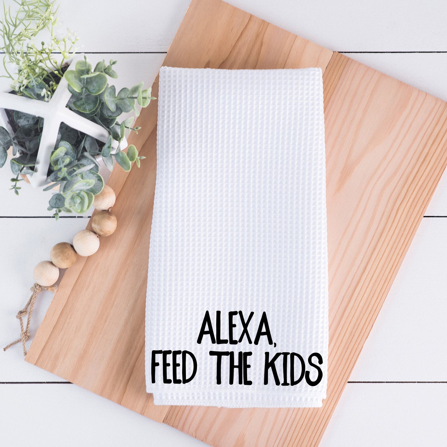 Alexa Feed The Kids Hand Towel