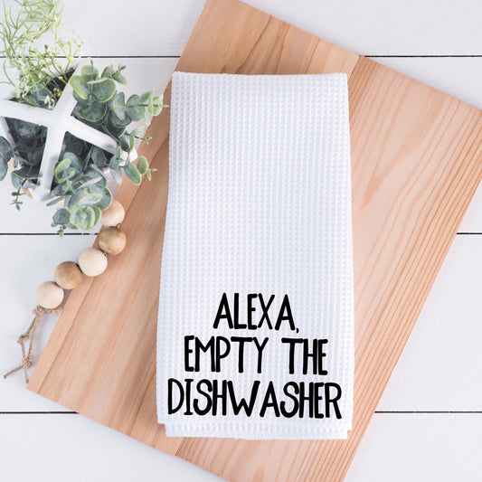 Alexa Empty the Dishwasher Hand Towel