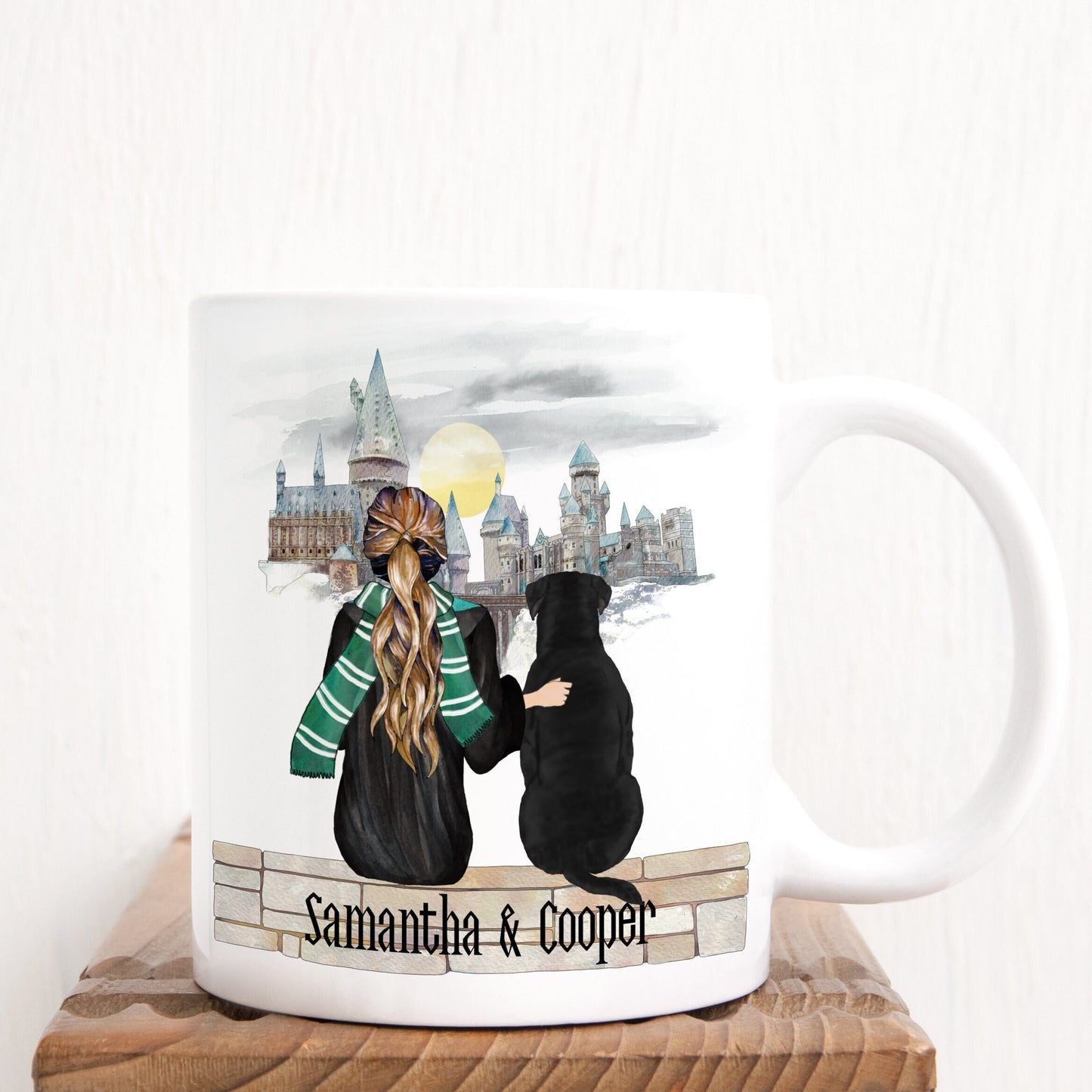 Wizard Girl and Pet Best Friends Mug