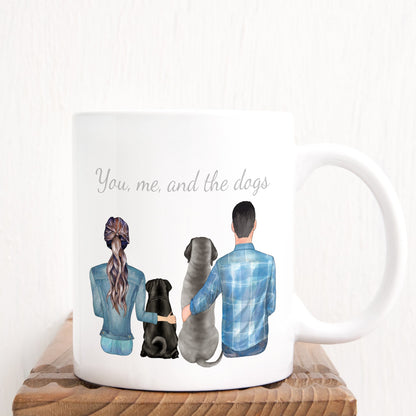 You, Me And The Dogs Coffee Mug